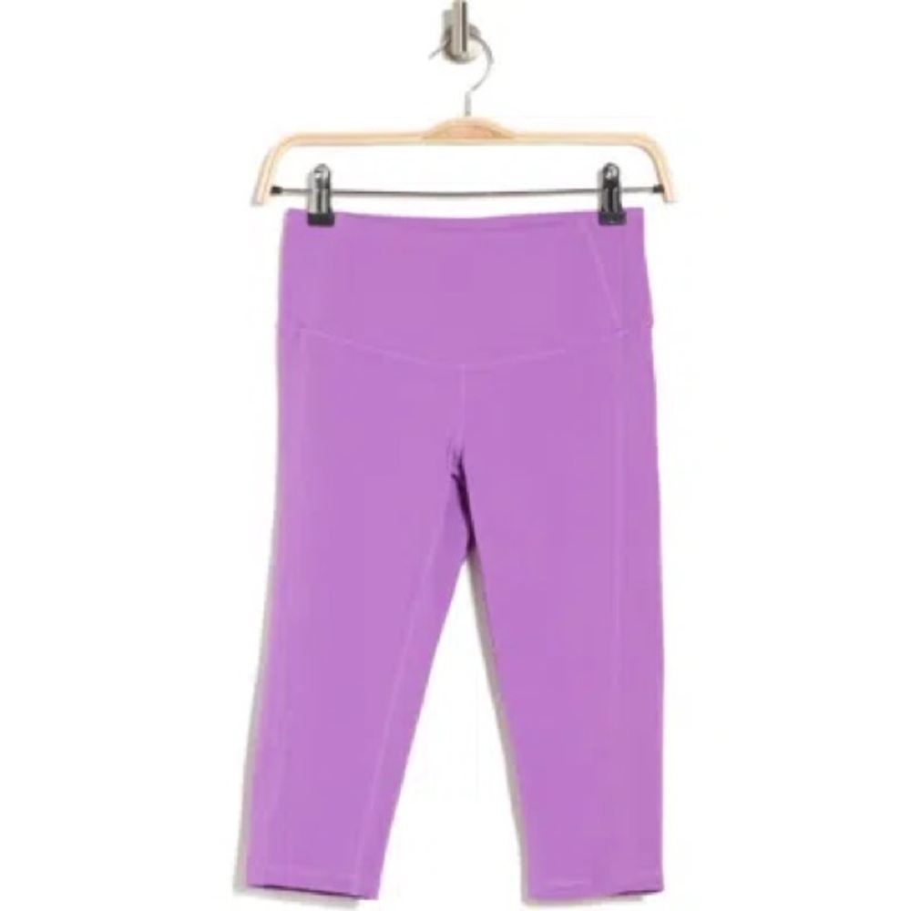 Z By Zella Perform High Waist Capri Leggings In Purple Dewberry Size Small
